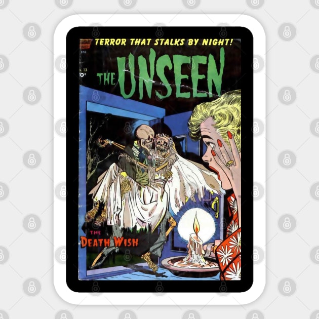 The Unseen horror comic Sticker by Psychosis Media